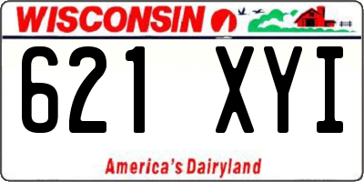 WI license plate 621XYI