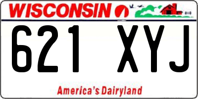 WI license plate 621XYJ