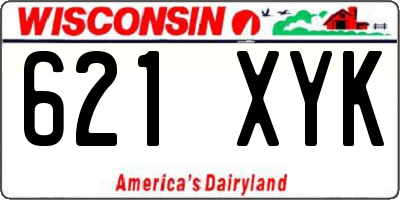 WI license plate 621XYK