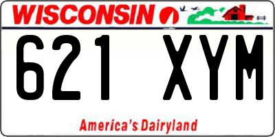 WI license plate 621XYM