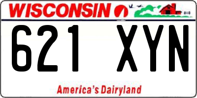 WI license plate 621XYN