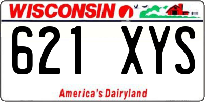 WI license plate 621XYS
