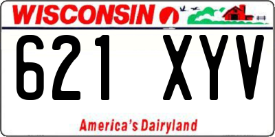 WI license plate 621XYV