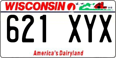 WI license plate 621XYX