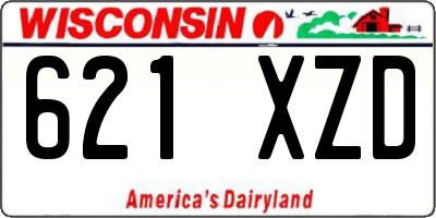 WI license plate 621XZD