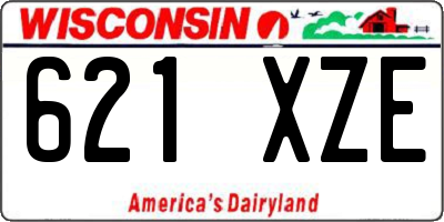 WI license plate 621XZE
