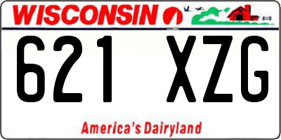 WI license plate 621XZG