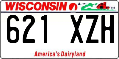 WI license plate 621XZH