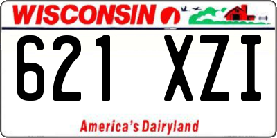 WI license plate 621XZI