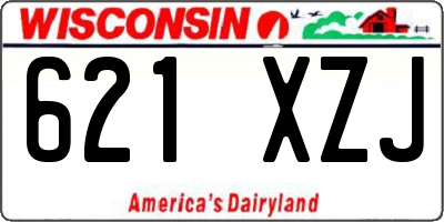 WI license plate 621XZJ
