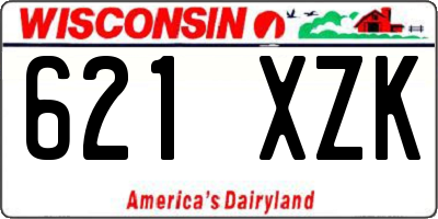 WI license plate 621XZK