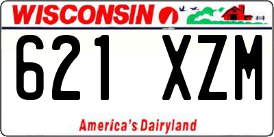 WI license plate 621XZM