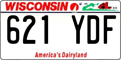 WI license plate 621YDF