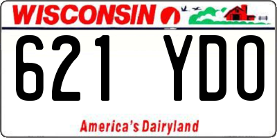 WI license plate 621YDO