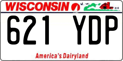 WI license plate 621YDP