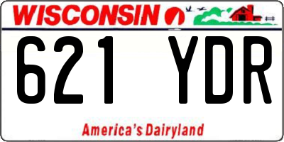 WI license plate 621YDR