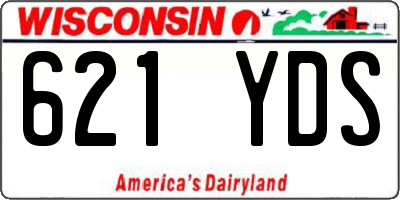WI license plate 621YDS