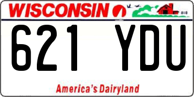WI license plate 621YDU