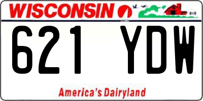 WI license plate 621YDW