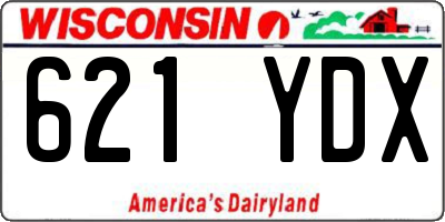 WI license plate 621YDX