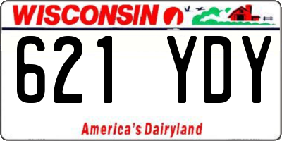 WI license plate 621YDY