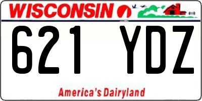 WI license plate 621YDZ