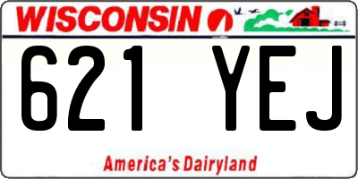 WI license plate 621YEJ