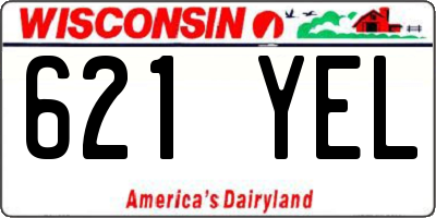 WI license plate 621YEL