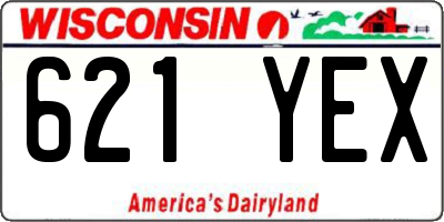 WI license plate 621YEX