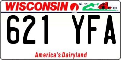 WI license plate 621YFA