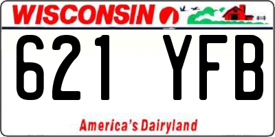 WI license plate 621YFB