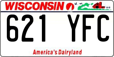 WI license plate 621YFC