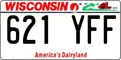 WI license plate 621YFF