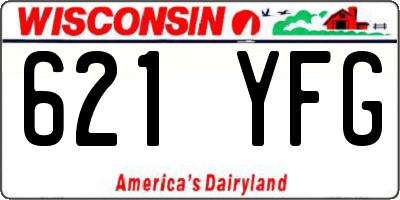WI license plate 621YFG