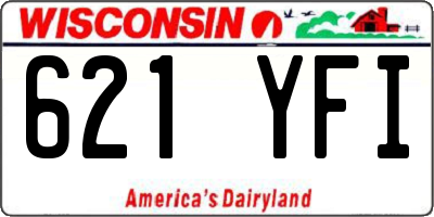 WI license plate 621YFI