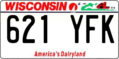 WI license plate 621YFK