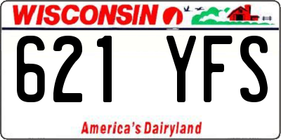 WI license plate 621YFS