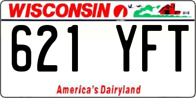 WI license plate 621YFT
