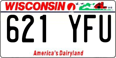 WI license plate 621YFU