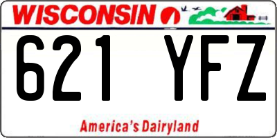 WI license plate 621YFZ