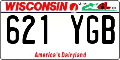 WI license plate 621YGB
