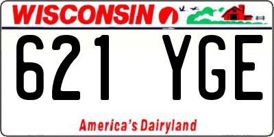 WI license plate 621YGE