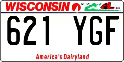 WI license plate 621YGF