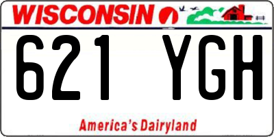 WI license plate 621YGH