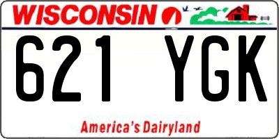 WI license plate 621YGK