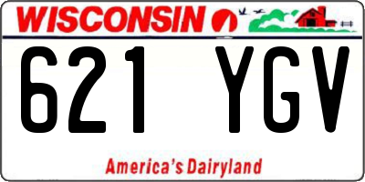 WI license plate 621YGV