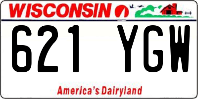 WI license plate 621YGW