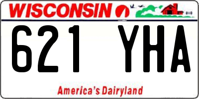 WI license plate 621YHA