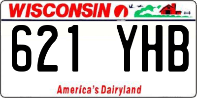 WI license plate 621YHB