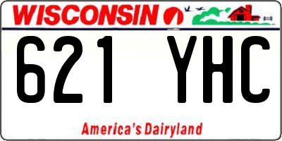 WI license plate 621YHC